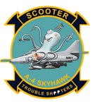 US Navy A-4 Skyhawk "Scooter Trouble Shooter" Sticker