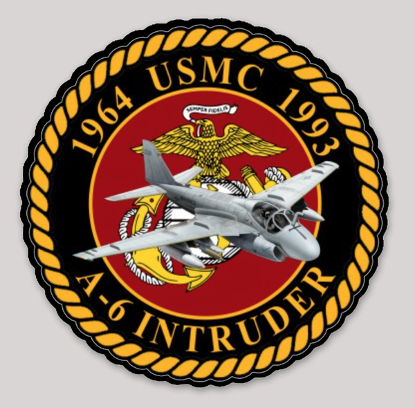 Officially Licensed USMC A-6 Intruder Sticker
