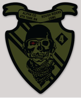 Officially Licensed USMC Alpha Company 4th Tank Bn Sticker