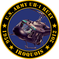 US Army UH-1 Huey Tribute Sticker