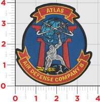 Officially Licensed USMC Atlas Air Defense Company Bravo Patches