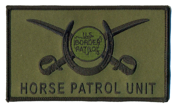 US Border Patrol Horse Patrol Unit Large Patch