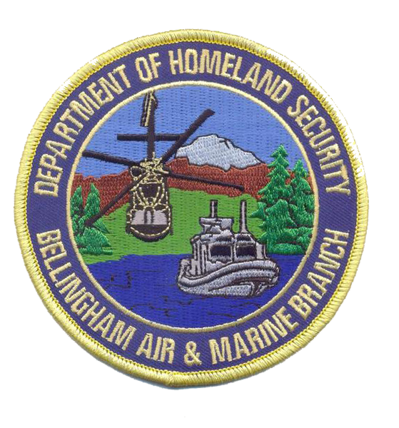 US Custom and Border Protection, Bellingham Air Branch Full Color- With Hook and Loop