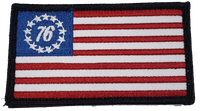 Betsy Ross Bicentennial 76 Flag Patch