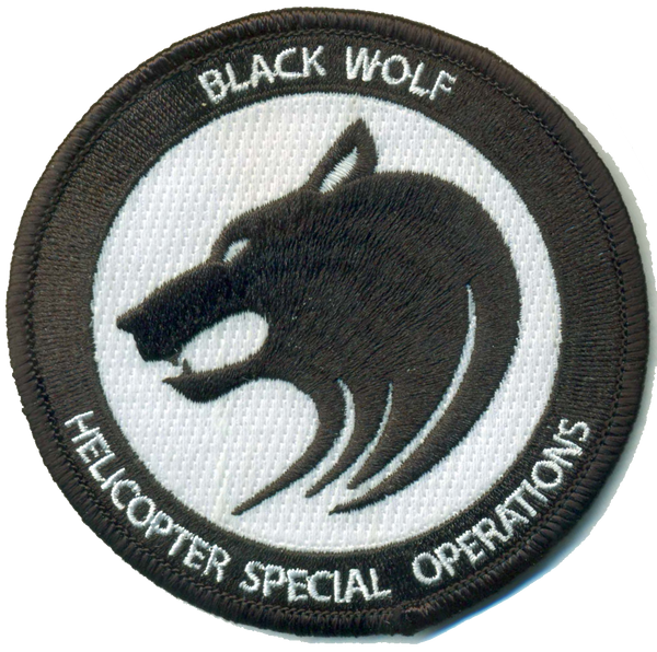 Black Wolf Special Operations Helicopters Patches