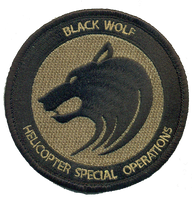 Black Wolf Special Operations Helicopters Patches