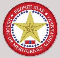 Bronze Star Sticker