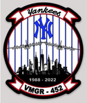 Official VMGR-452 Yankees Squadron Sticker