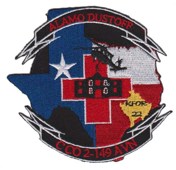 US Army C Co 2-149 Alamo Dustoff KFOR 22 Patch