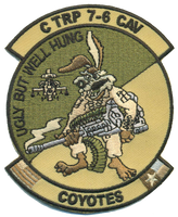 US Army C Troop 7-6 Cav Coyotes Patch