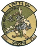 US Army C Troop 7-6 Cav Coyotes Patch
