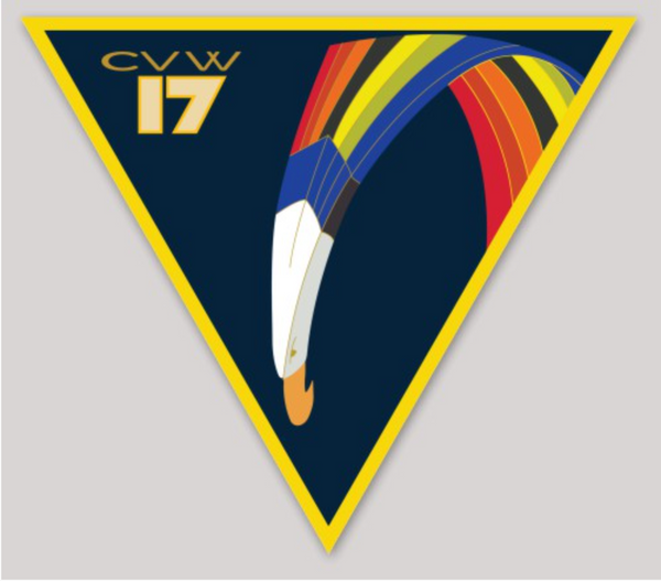 Officially Licensed US Navy Carrier Air Wing CVW-17 Sticker