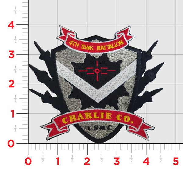 Officially Licensed USMC Charlie Co 4th Tank Bn Patch