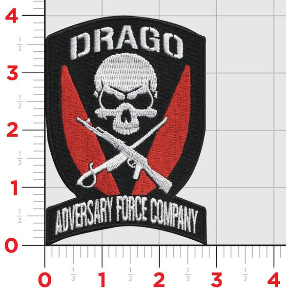 Officially Licensed USMC Adversary Force Company HQ Bn 2nd MARDIV DRAGO patch