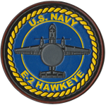 Officially Licensed US Navy E-2 Hawkeye Leather Patch