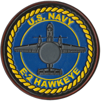 Officially Licensed US Navy E-2 Hawkeye Leather Patch