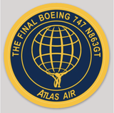 The Final 747 Atlas Coin and Sticker