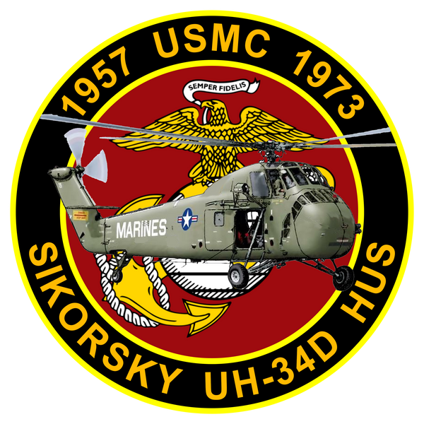 Officially Licensed USMC UH-34D Commemorative Sticker