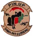 Official HMH-361 Desert Pin-up Patch