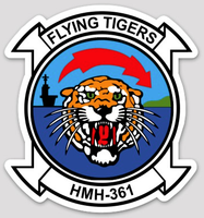 Officially Licensed USMC HMH-361 Flying Tigers Sticker