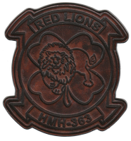 Officially Licensed HMH-363 Red Lions Leather Patches