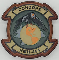 Officially Licensed USMC HMH-464 Condors Leather Patch