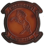 Officially Licensed HMH-465 Warhorse Leather Patches