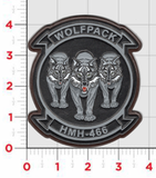 Officially Licensed HMH-466 Wolfpack Leather Patches