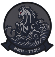 Officially Licensed USMC HMH-772 Hustlers PVC patches