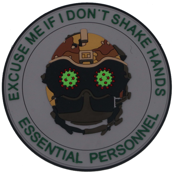 Excuse Me If I Don't Shake Hands Essential Personnel PVC Patch