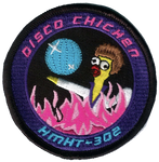 Official HMHT-302 Disco Chicken Shoulder Patches