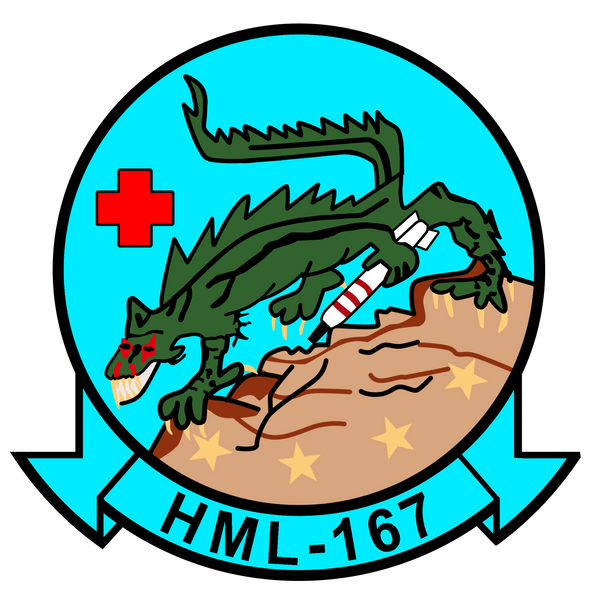 Officially Licensed USMC HML-167 Warriors Sticker