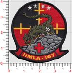 Officially Licensed USMC HMLA-167 Warriors Squadron Patch