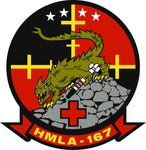 Officially Licensed USMC HMLA-167 Warriors Sticker