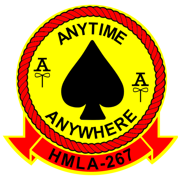 Officially Licensed USMC HMLA-267 Stingers Squadron Sticker