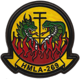Officially Licensed HMLA-269 Gunrunners Leather Patches