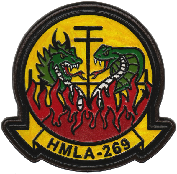 Officially Licensed HMLA-269 Gunrunners Leather Patches