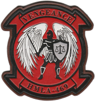 Officially Licensed HMLA-469 Vengeance Leather Squadron Patches