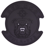Officially Licensed USMC HMLA-773 Red Dog PVC Patches