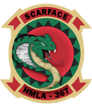 Officially Licensed USMC HMLA-367 Scarface Sticker