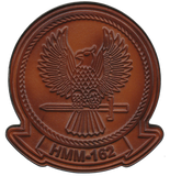 Officially Licensed USMC HMM-162 Golden Eagles Leather Patches