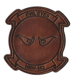 Officially Licensed HMM-163 Evil Eyes Hand Painted Leather Patch