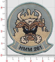 Officially Licensed USMC HMM-261 Raging Bulls Patches