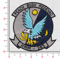 Officially Licensed USMC HMM-263 Thunder Eagles Peach Bush Medevac Patch