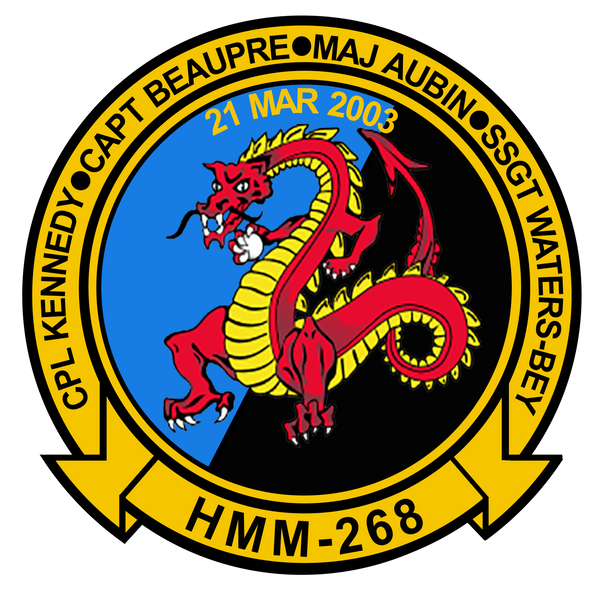 Official HMM-268 Memorial Sticker