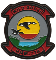 Officially Licensed HMM-774 Wild Goose Hand Painted Leather Patch