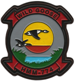 Officially Licensed HMM-774 Wild Goose Hand Painted Leather Patch