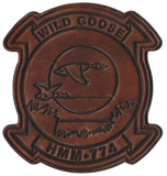 Officially Licensed HMM-774 Wild Goose Hand Painted Leather Patch