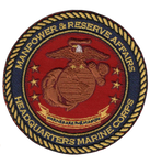 Officially Licensed USMC Headquarters Manpower & Reserve Affairs Patch