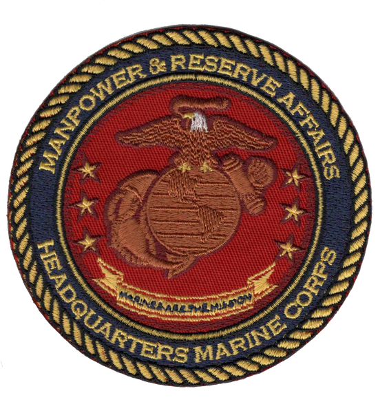 Officially Licensed USMC Headquarters Manpower & Reserve Affairs Patch
